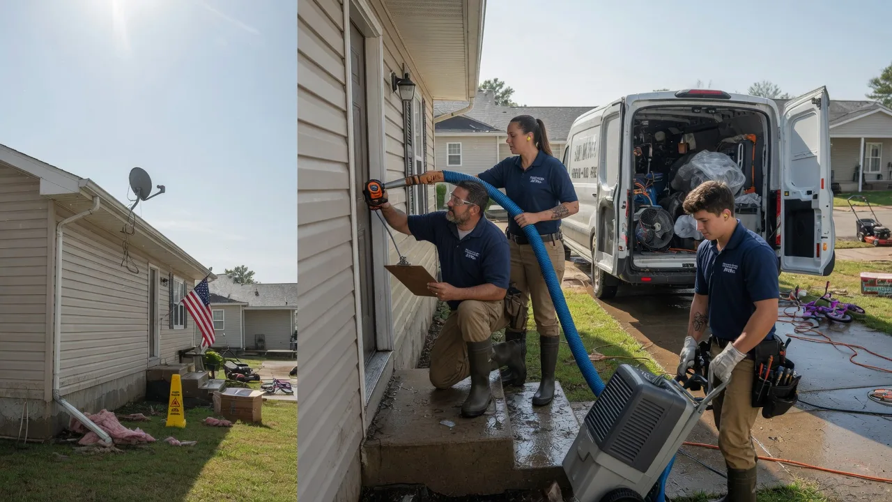 Ceiling Water Damage Restoration in Evansville, IN near me
